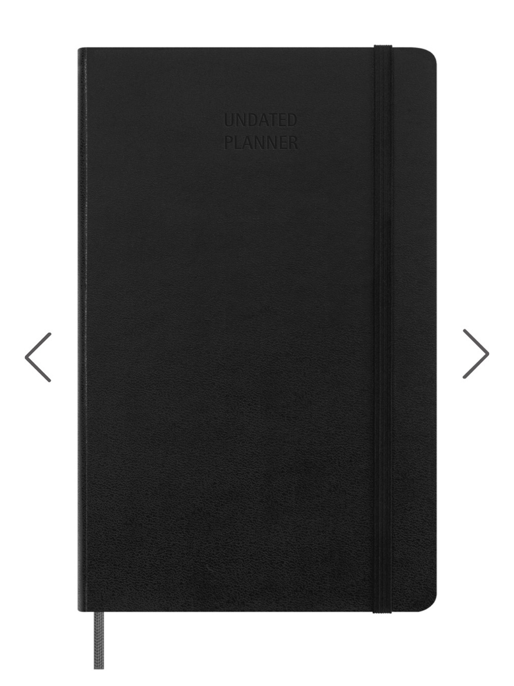 Moleskine Weekly Undated Planner Black Hardcover 5"x8.25" NWT